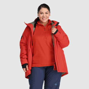 Chaqueta De Equipo De Nieve Para Mujer De Investigación Al Aire Libre-plus Arándano