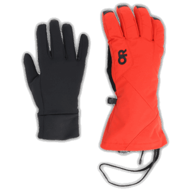 Guantes 3 En 1 De Adrenalina Para Hombres De Investigación Al Aire Libre Negros
