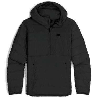 Anorak Negro Con Aislamiento Shadow Para Hombre De Investigación Al Aire Libre