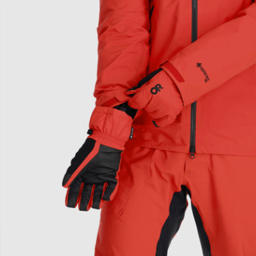 Outdoor Research Men's Revolution Under Cuff Gore-Tex Guantes Cranberry