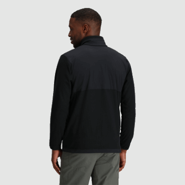 Outdoor Research Jersey Negro Con Cremallera De Un Cuarto De Trail Mix Para Hombre