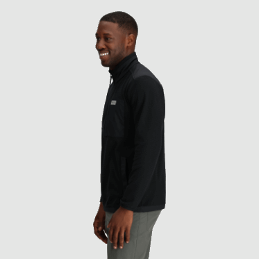 Outdoor Research Jersey Negro Con Cremallera De Un Cuarto De Trail Mix Para Hombre