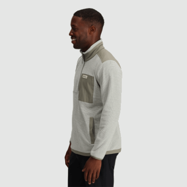 Outdoor Research Jersey De Mezcla De Senderos Para Hombre Con Un Cuarto De Cremallera Arena