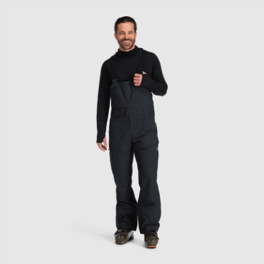 Baberos De Snowcrew Para Hombre De Investigación Al Aire Libre Negro