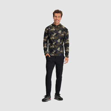 Sudadera Con Capucha Con Estampado Echo Para Hombre De Investigación Al Aire Libre Loden Camo