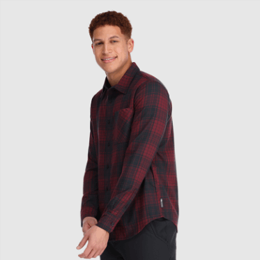 Camisa De Franela Kulshan Para Hombre De Investigación Al Aire Libre A Cuadros Kalamata