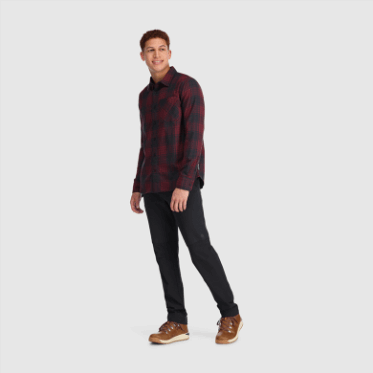 Camisa De Franela Kulshan Para Hombre De Investigación Al Aire Libre A Cuadros Kalamata