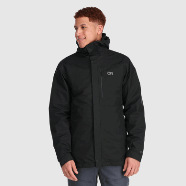 Outdoor Research Parka 3 En 1 Para Hombre Negra
