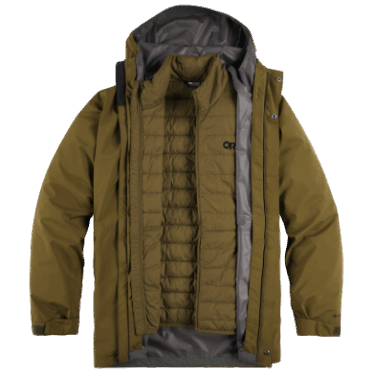 Parka Loden 3 En 1 Para Hombre De Investigación Al Aire Libre