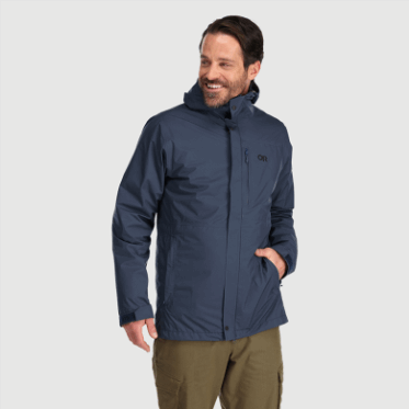 Parka 3 En 1 Para Hombre De Investigación Al Aire Libre Azul Marino