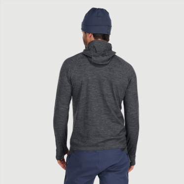 Outdoor Research Alpine Onset Merino 150 Sudadera Con Capucha Para Hombre Carbón Brezo