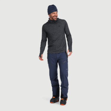 Outdoor Research Alpine Onset Merino 150 Sudadera Con Capucha Para Hombre Carbón Brezo