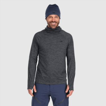 Outdoor Research Alpine Onset Merino 150 Sudadera Con Capucha Para Hombre Carbón Brezo
