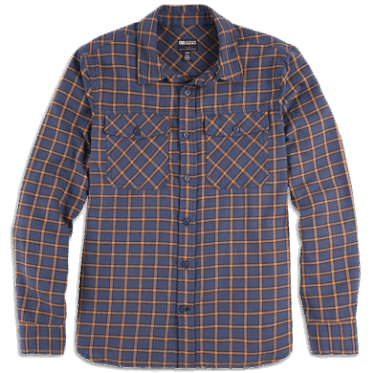 Camisa De Franela De Comentarios Para Hombres De Investigación Al Aire Libre A Cuadros Azul Marino Claro