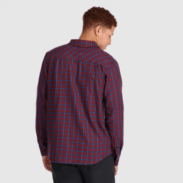 Camisa De Franela De Retroalimentación Para Hombres De Investigación Al Aire Libre Cuadros Kalamata Claros