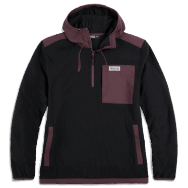 Outdoor Research Sudadera Con Capucha De Mezcla De Senderos Para Hombre, Negro/alce