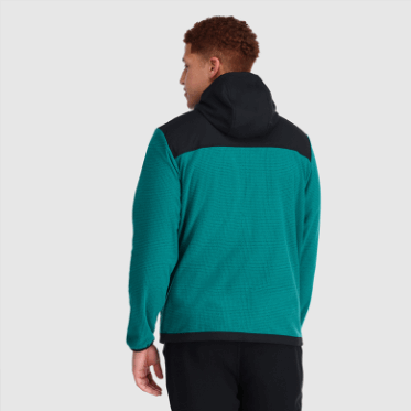 Sudadera Con Capucha De Mezcla De Senderos Para Hombres De Investigación Al Aire Libre Lago Profundo / Negro