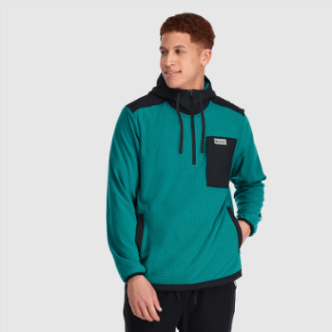 Sudadera Con Capucha De Mezcla De Senderos Para Hombres De Investigación Al Aire Libre Lago Profundo / Negro