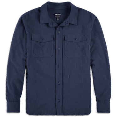 Chaqueta De Camisa De Mezcla De Senderos Para Hombres De Investigación Al Aire Libre Azul Marino
