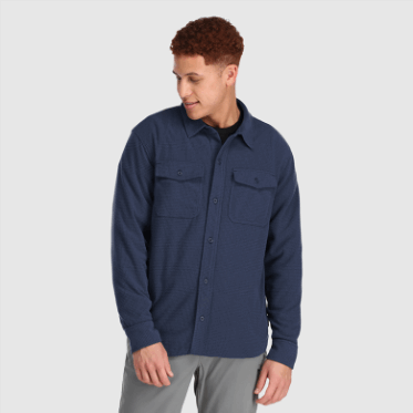 Chaqueta De Camisa De Mezcla De Senderos Para Hombres De Investigación Al Aire Libre Azul Marino