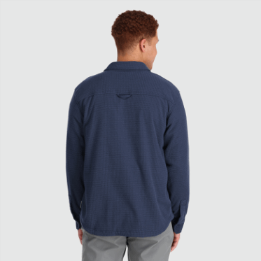 Chaqueta De Camisa De Mezcla De Senderos Para Hombres De Investigación Al Aire Libre Azul Marino