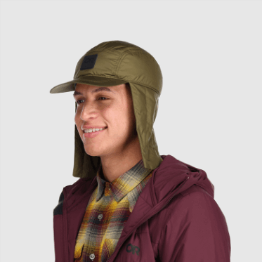 Gorra Negra Con Aislamiento De Frente Frío Para Investigación Al Aire Libre