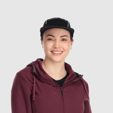Gorra Negra De 5 Paneles Con Cinta Para Investigación Al Aire Libre